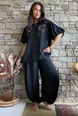 Randles Puff Sleeve Blouse Black
